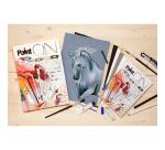 Paint'ON n°6 bloc collé 24F A3 250g assorti 6x4F - Assortiment
