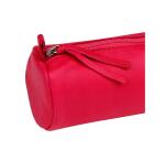 CUIR TEINTÉ Trousse Ø5,5x22 cm Framboise