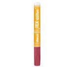 DARWI Textielverf marker met glitter, punt van van 2 mm, inhoud 6 ml, karmijn