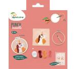 Punch Needle, Einhorn - Rosa