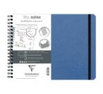 Clairefontaine Nomaddict My Notes Notebook - B5 Landscape - Dot Ruled - 90gsm - Blue