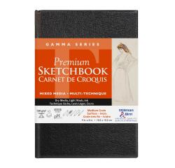 Gamma Series, Skizzenbuch mit festem Einband, 62 Blatt 10,2x15,2cm 150g - Elfenbein
