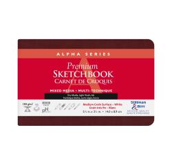 Alpha Series carnet souple 46F 14x8,9cm 150g - Blanc