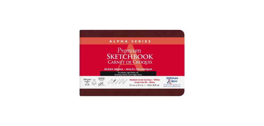 Alpha Series carnet souple 46F 14x8,9cm 150g - Blanc