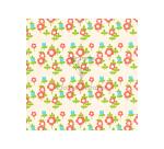Pap.80g, Tiny Rolls 5x0,35m, Fleurs rges - Rouge