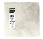 Pack of 40 Micro-Embossed 1/8 Wadded Napkings, 38x38cm.
