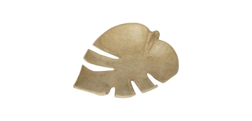 Tropical Leaf Trinket Dish - Kraft