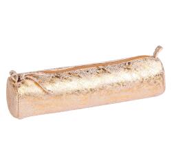 CÉLESTE CUIR Etui rond Ø5,5x22 Lazer Goud