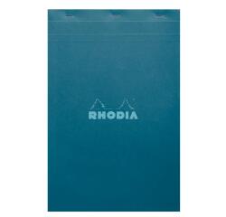 Rhodia Couleur Pad - No.19 - A4+ - 5 x 5 Ruling - 80 Sheets - Top Stapled - Peacock