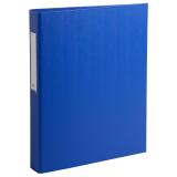 Ringbuch A4, fester Karton PP kaschiert, 2 Ringe 25mm rund, Rückenbreite 40mm, 32x25,5cm für DIN A4 - Blau