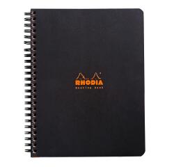 Rhodia Classic Meeting Book integral binding 16x21 cm 160 printed detachable pages 90g - Black
