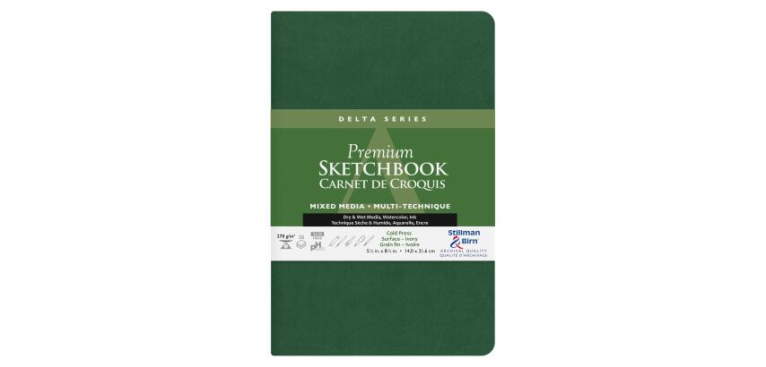 Delta Series carnet souple 26F 21,6x14cm 270g - Ivoire