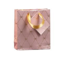Sac cadeau "Primerose" 12 x 4,5 x 13,5 cm - Rose