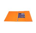 Sammelmappe mit Gummizug und 3 Klappen aus Colorspan-Karton 425g/qm für Format DIN A4, Scotten