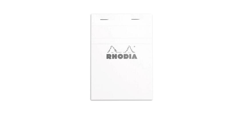 Bloc agrafé N°13 A6 80 feuilles petits carreaux 5/5 80 g. - Blanc
