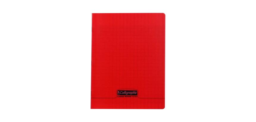 <span>Genähter Heft 8000 POLYPRO 17x22 cm 192 Seiten große Kästchen 90 g - Rot</span>