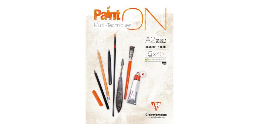 Paint'ON bloc collé 40F A2 250g
