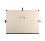 <strong>Ruwe tekenmap 3 koorden 75x105cm met handvat - Grijs</strong>