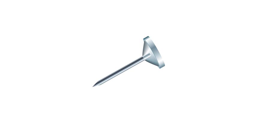 Exacompta Small Flat-Headed Pins (Box of 100) - Crystal