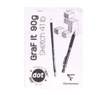 GraF'it dot bloc agrafé 80F A5 90g - Aléatoire