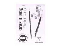 GraF'it dot bloc agrafé 80F A5 90g - Aléatoire