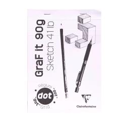 GraF'it dot bloc agrafé 80F A5 90g - Aléatoire