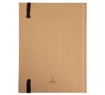 Notizbuch Natur 220x170, 192 linierte Seiten - Beige