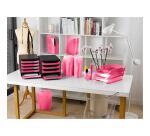 Papelera ECOBIN, 15 Litros + asas, 26,3 x26,3x33,5 cm - LINICOLOR (translucido)