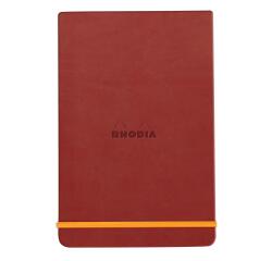 Rhodia Hardcover Webnotepad - 9 x 14 cm ? Lined - Nacarat
