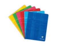 Cahier piqué 17x22cm 48 pages ligné + marge Couleur aléatoire - Assortis