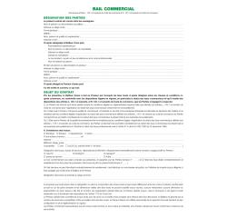 Dossier location commerciale - Vert