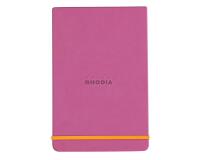 Rhodiarama Webnotepad rembordé rigide 9x14 cm 192 pages ligné microperforé papier ivoire 90g fermeture élastique - Lilas