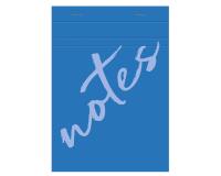 Bloc de bureau Notes agrafé en-tête A5 100 feuilles petits carreaux 60 g - Bleu clair