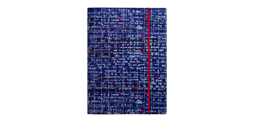 Le Mur des Je t'aime, Chemise à élastique 24x32cm