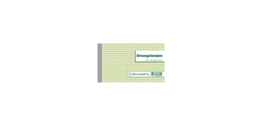Manifold Reçus 10,5x18cm 50 feuillets double autocopiant Texte en Néerlandais
