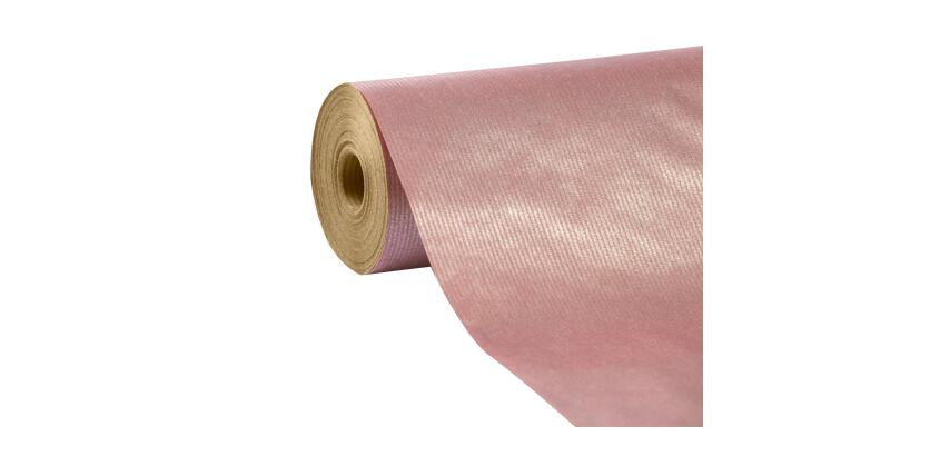 Unicolor, kraft brun 60g, rl 50x0,70m Rose - Rose