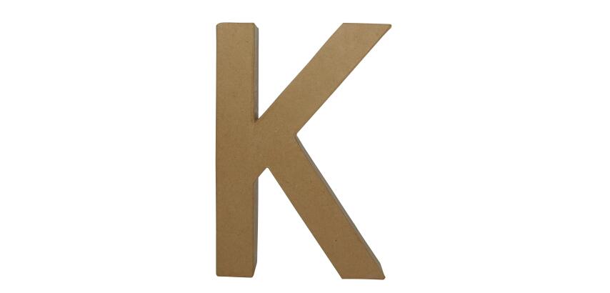 Lettre K fantaisie - Kraft