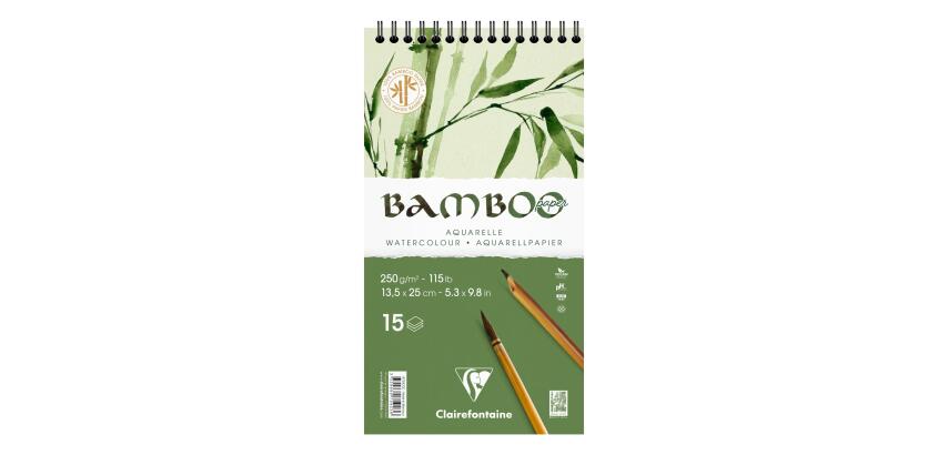 Bamboo bloc spiralé 15F 13,5x25cm 250g