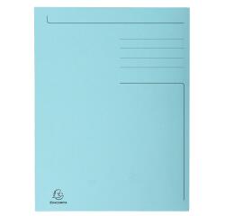 Chemise imprimée 3 rabats Forever® 280gm2 - Bleu clair