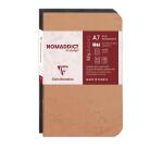Set de 2 carnets piqûre Age Bag 7,5x12cm 48 pages ligné Couleurs assortis - Assortis