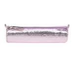 Céleste CUIR Trousse ronde Ø5,5x22 cm Rose
