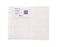 Recharge de 10 pochettes détachables pour porte cartes de visite Exactive® - 19x23cm - Cristal