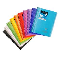 Carnet dessin/croquis reliure intégrale enveloppante Koverbook A6 100 pages papier blanc 125 g couverture polypropylène transparent - Assortis