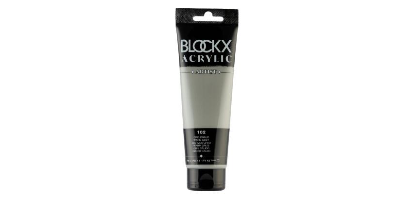 Feine Acrylfarbe, Acrylic Artist, Tube 120ml - Warmes Grau
