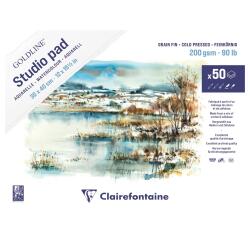 Aquarellblock Goldline Studio 30x40 cm geleimt, 50 Blatt weiß 200g leicht gekörnt