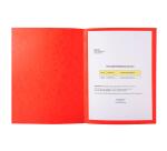 Pack of 25 square cut folders pressboard 225gsm - 24x32cm - Assorted colours