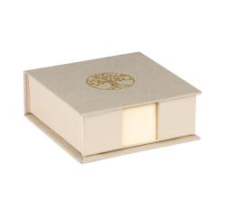 Inspire, Bloc cube, Toile du Marais, 11x11x4cm contenant 300 feuillets unis 9,8x9,8 cm