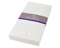 25 enveloppes DL (110x220mm)Vergé doublées adhésives - Blanc