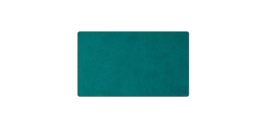 Rhodiarama sous-main souple M (80x40 cm) simili cuir italien - étui kraft - Paon