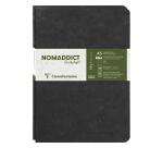 Set of 2 Age Bag A5 Stapled Notebooks 96 plain pages - Black